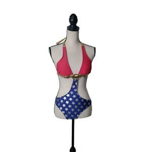 Hot Topic DC Comics Wonder Woman one piece swimsuit in size medium